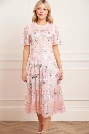 Rosalie Short Sleeve Ballerina Dress Comfortable Silhouette Classic Grace