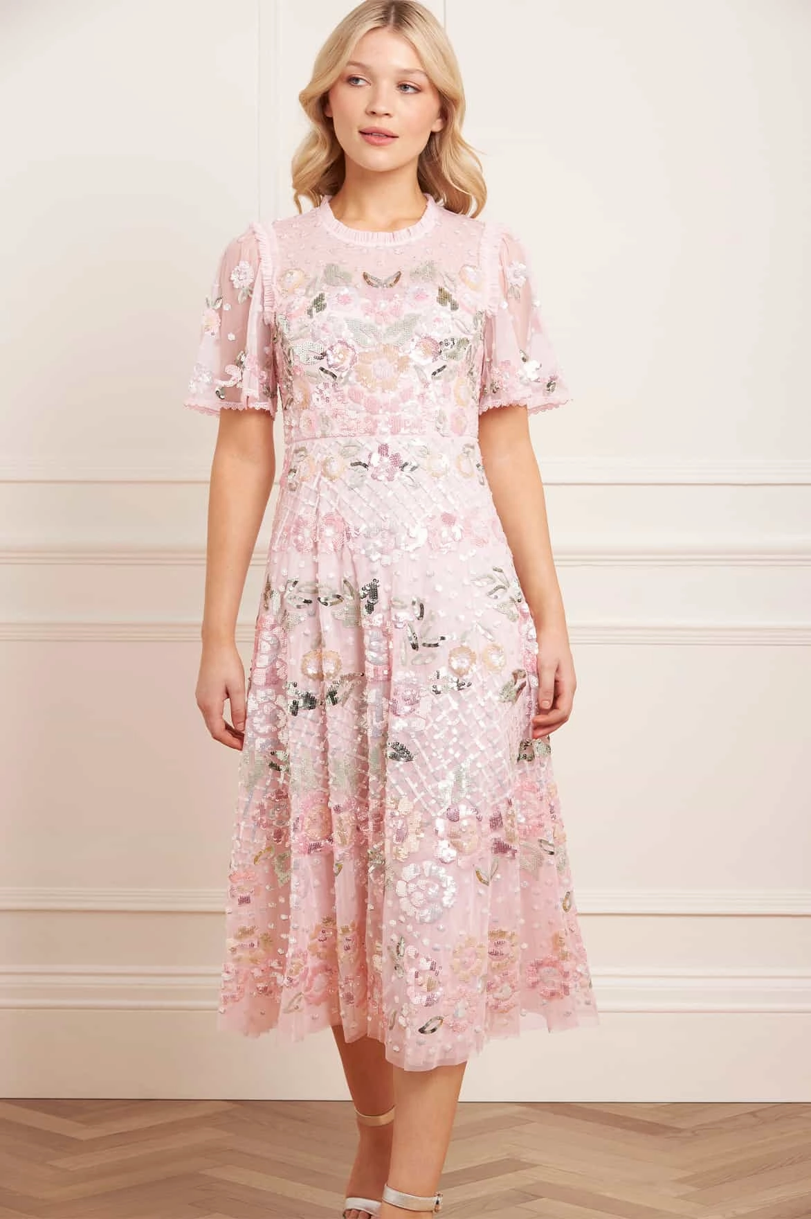 Rosalie Short Sleeve Ballerina Dress Luxe Wear Pure Lines