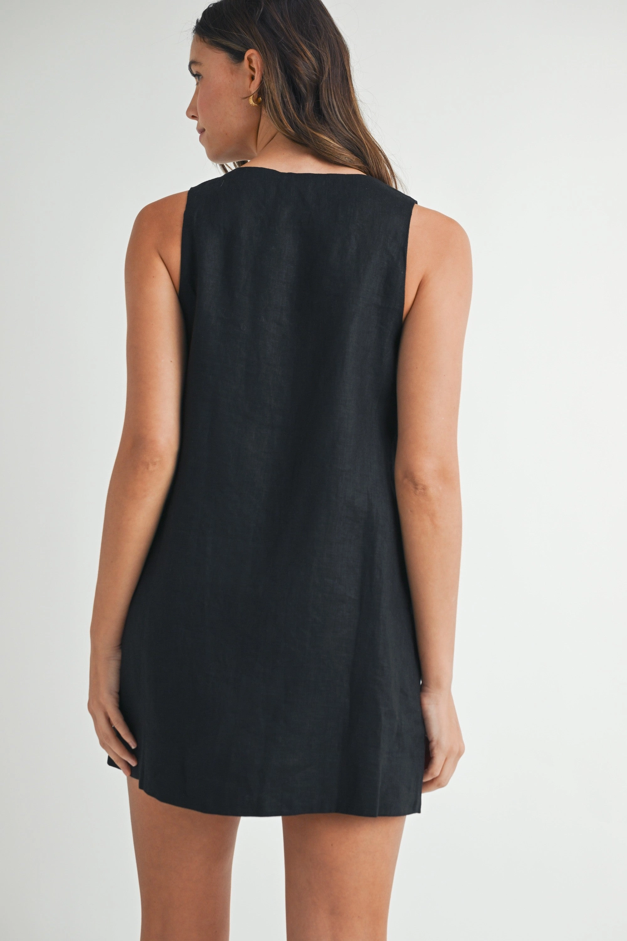 Everyday-Use STELLA BUTTON DETAIL MINI DRESS