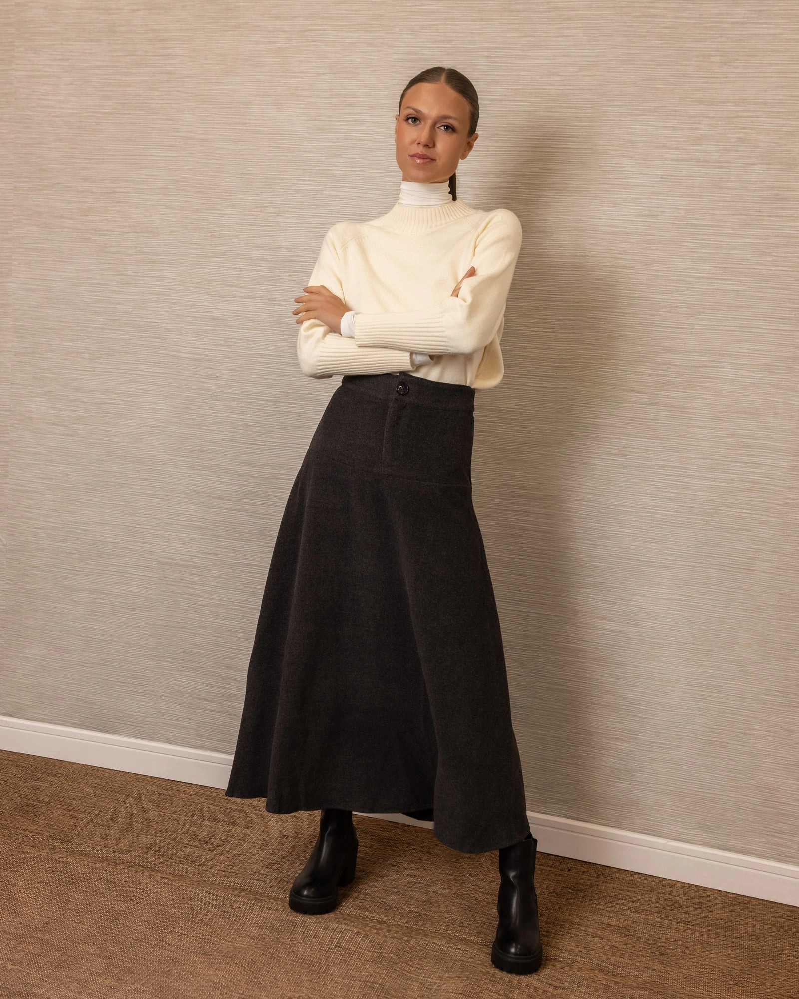 quick dry Yves Aline Maxi | Charcoal Gray