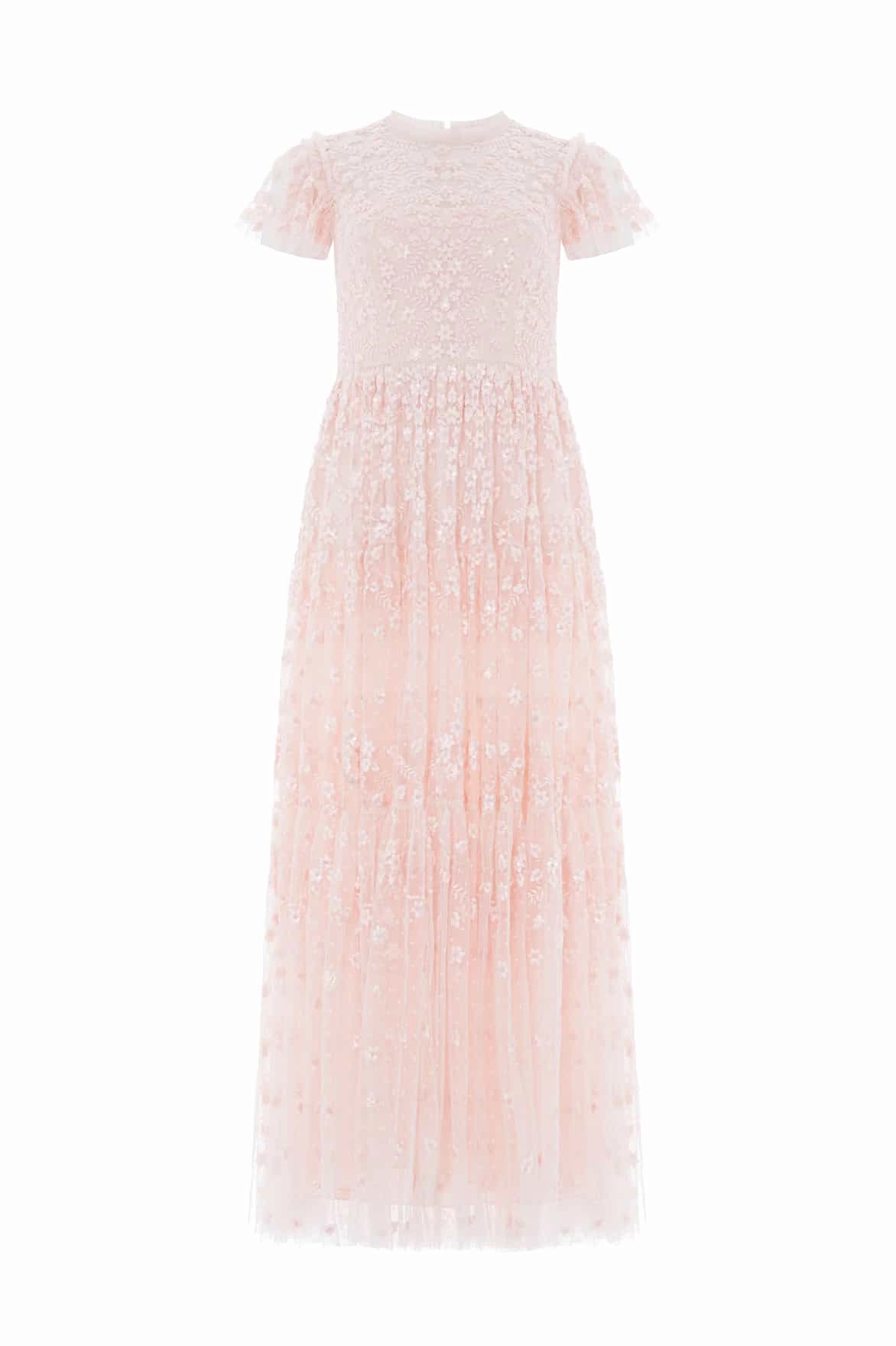 Clover Short Sleeve Ankle Gown Functional Style