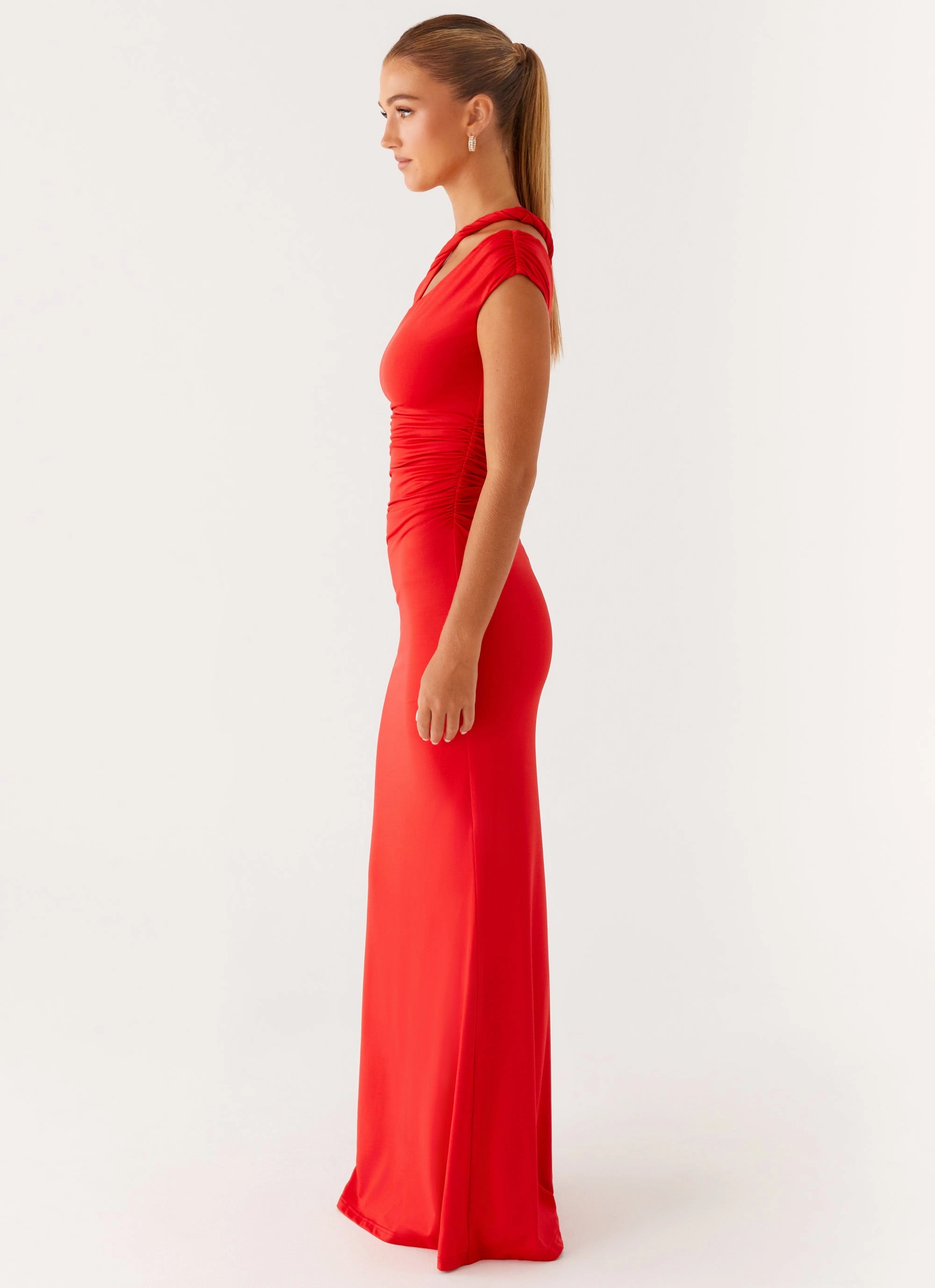 Lopez Maxi Dress - Tangerine Smart And Comfortable Elegant Layering