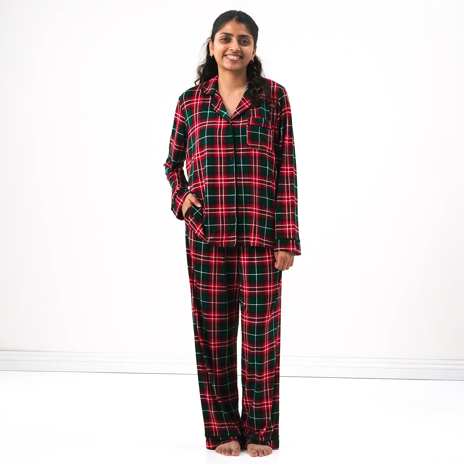Fireside Plaid Women's Long Sleeve Pajama Set