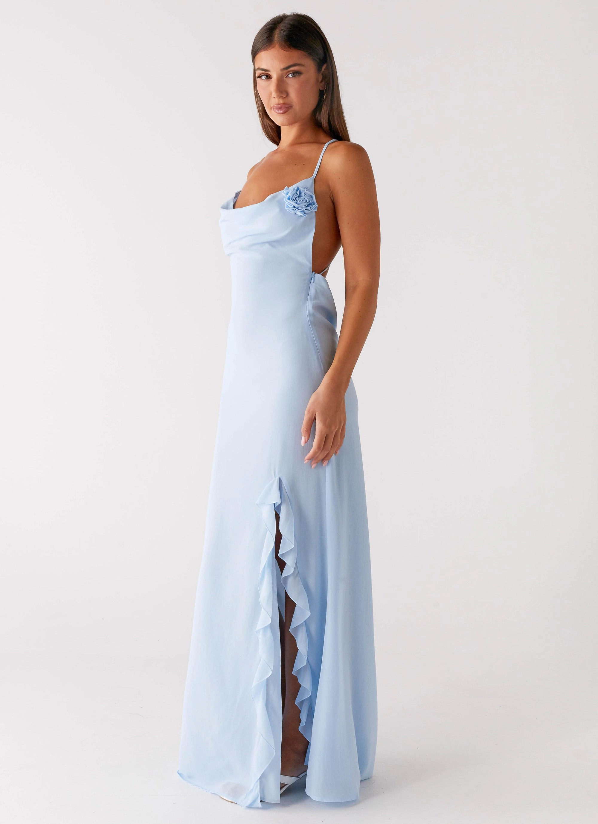 Casual and Comfy First Class Maxi Dress - Blue