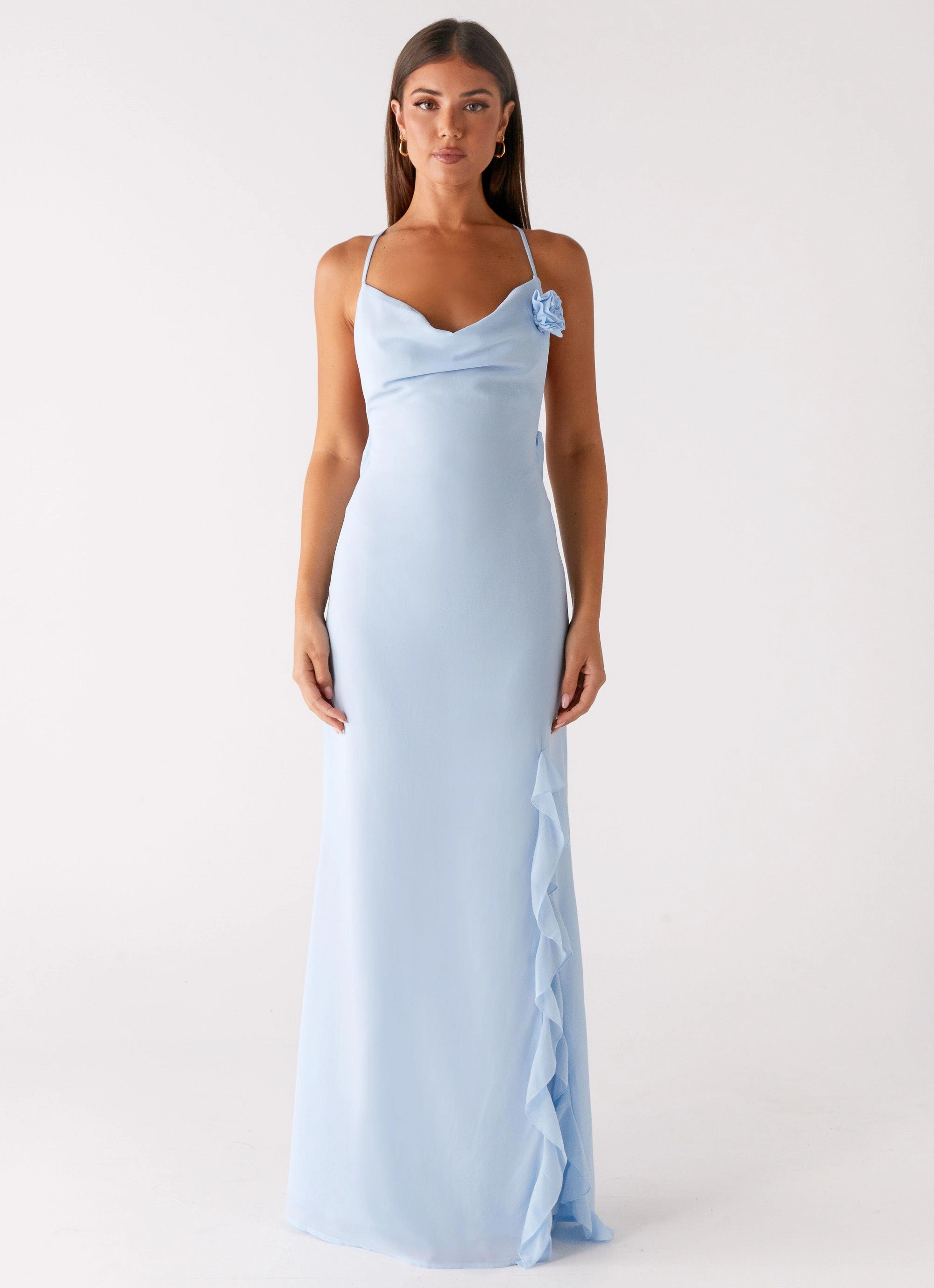 Cozy Layers First Class Maxi Dress - Blue