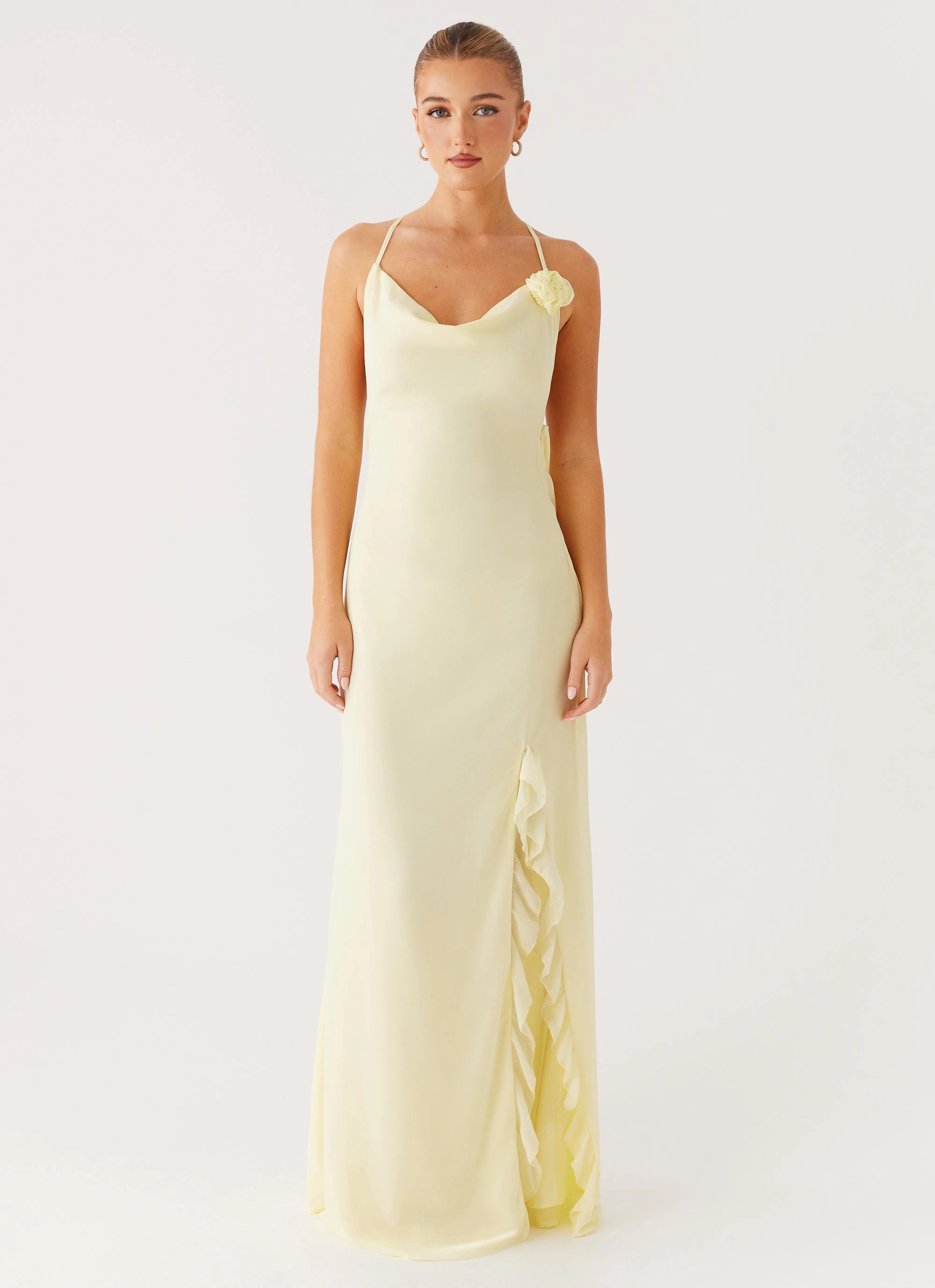 Timeless Fit Breathable Layering First Class Maxi Dress - Yellow