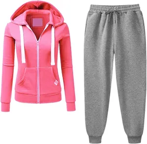 Firzero Athletic Sets for Women 2 Piece Long Sleeve Tracksuit Set 2 Piece Sweatsuit Outfits Long Sleeve Zip Up Lounge Set