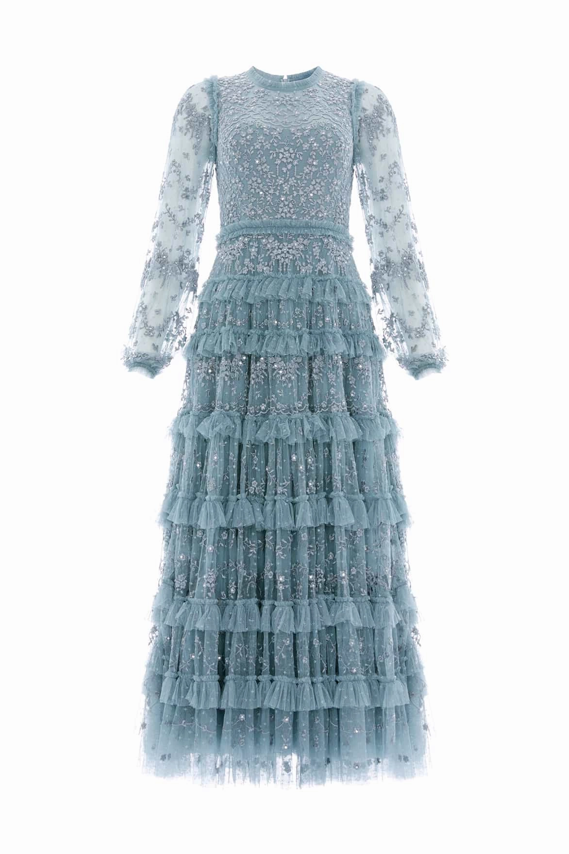 Blossom Lace Ankle Gown Visual Balance Lounge Cut
