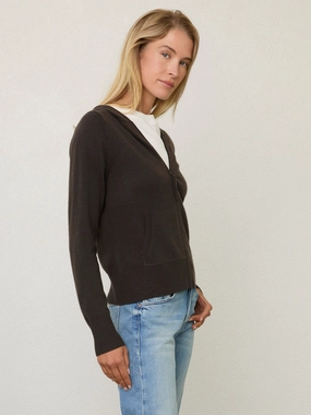 FITTED CASHMERE HOODIE Breathable Underarm Gussets FrictionResistant Edges