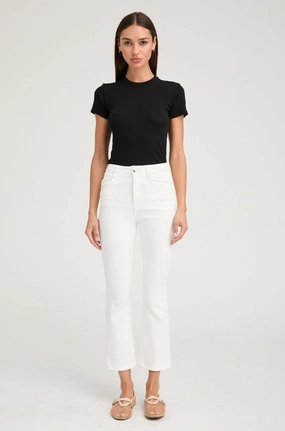 Billie Crop Flare Denim All Season Versatility