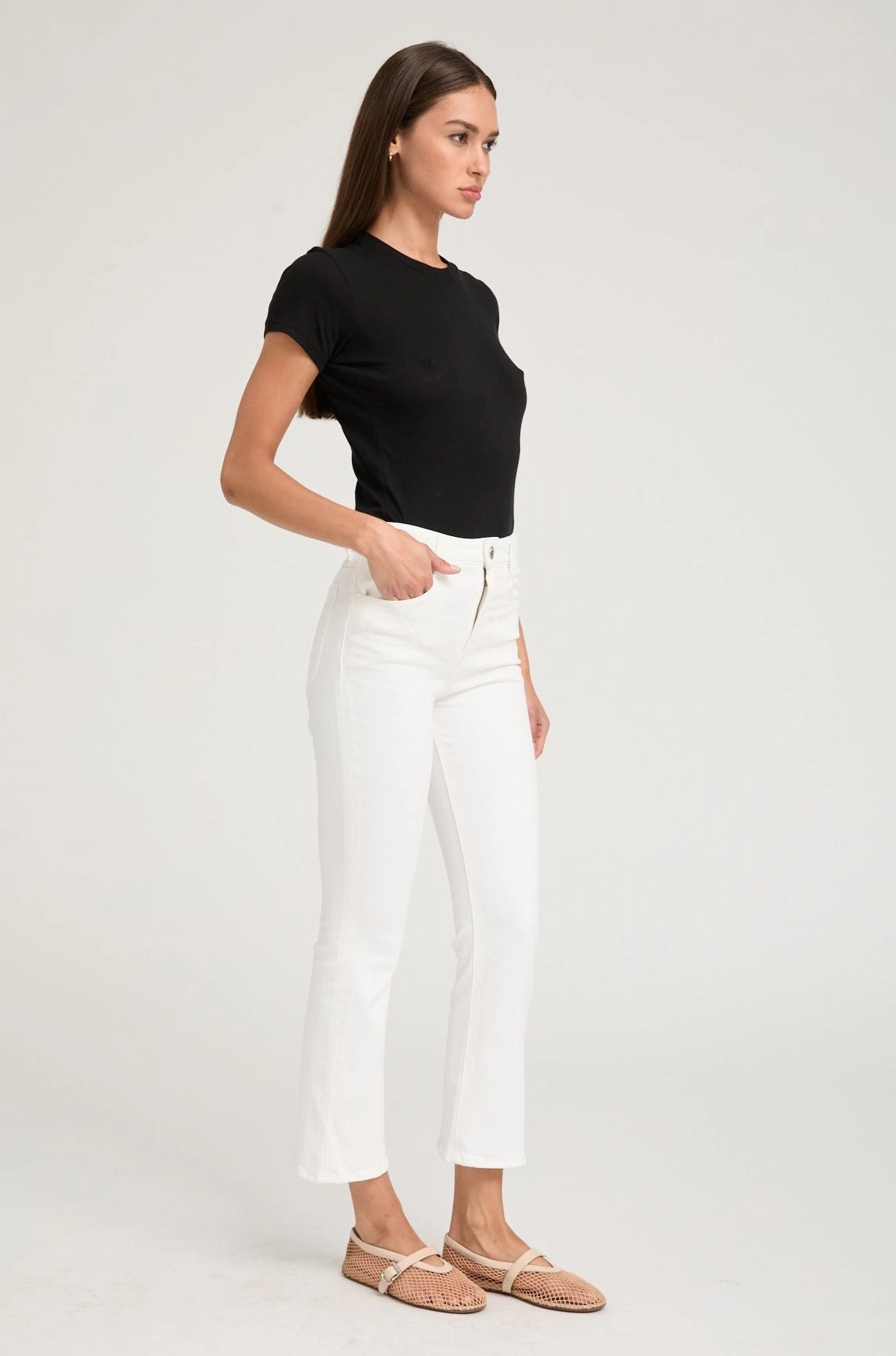 Comfy Vibes Billie Crop Flare Denim
