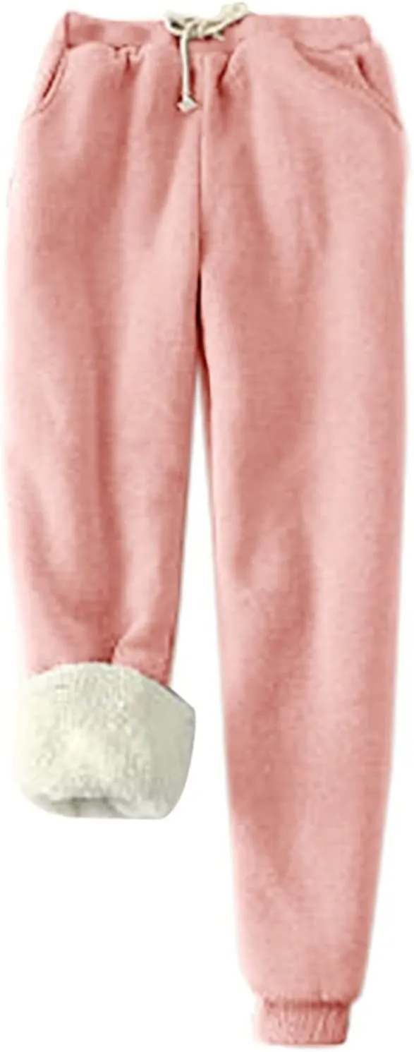Flannel Pajamas Set for Women Soft Comfy Fleece Pjs Pullover Pants Loose Plush Sleepwear Fuzzy Loungewear for Winter
