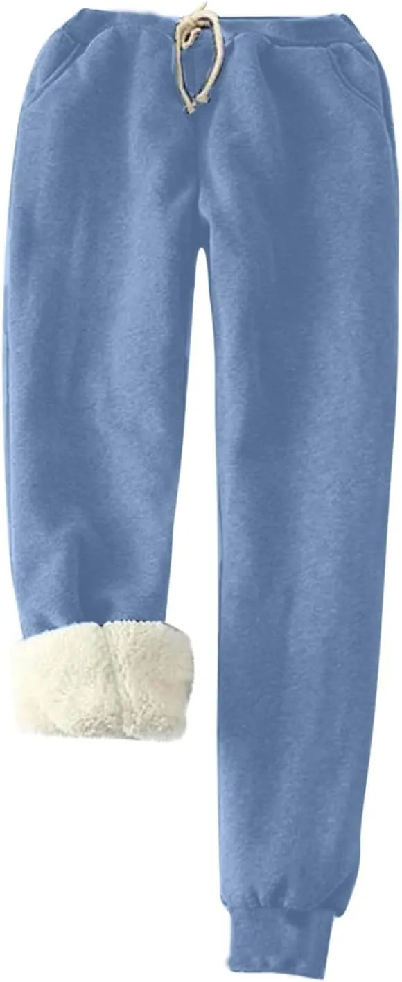 Flannel Pajamas Set for Women Soft Comfy Fleece Pjs Pullover Pants Loose Plush Sleepwear Fuzzy Loungewear for Winter