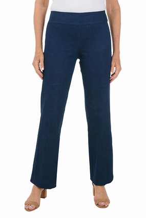 Flared Denim Pull-On Pant Seam-Free