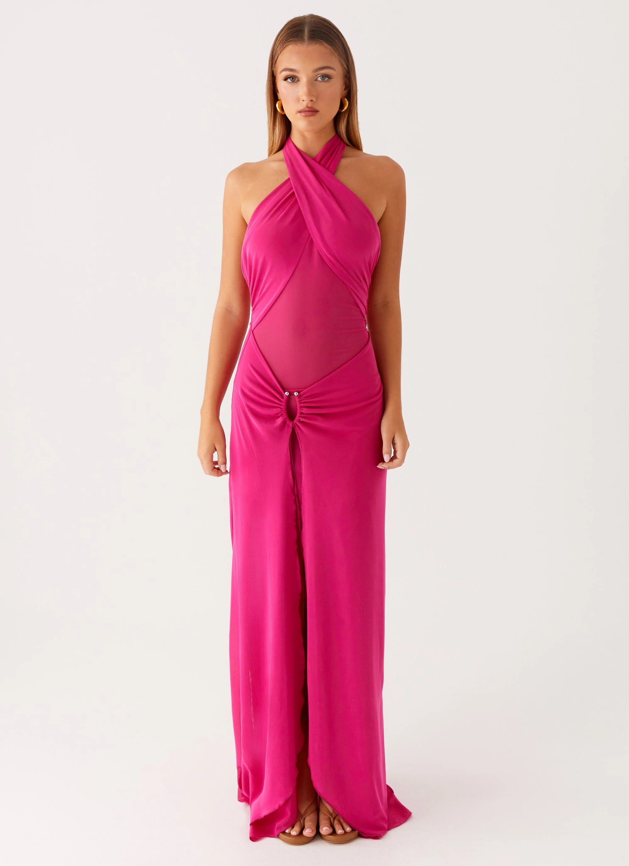 Style Ease Ericka Maxi Dress - Hot Pink