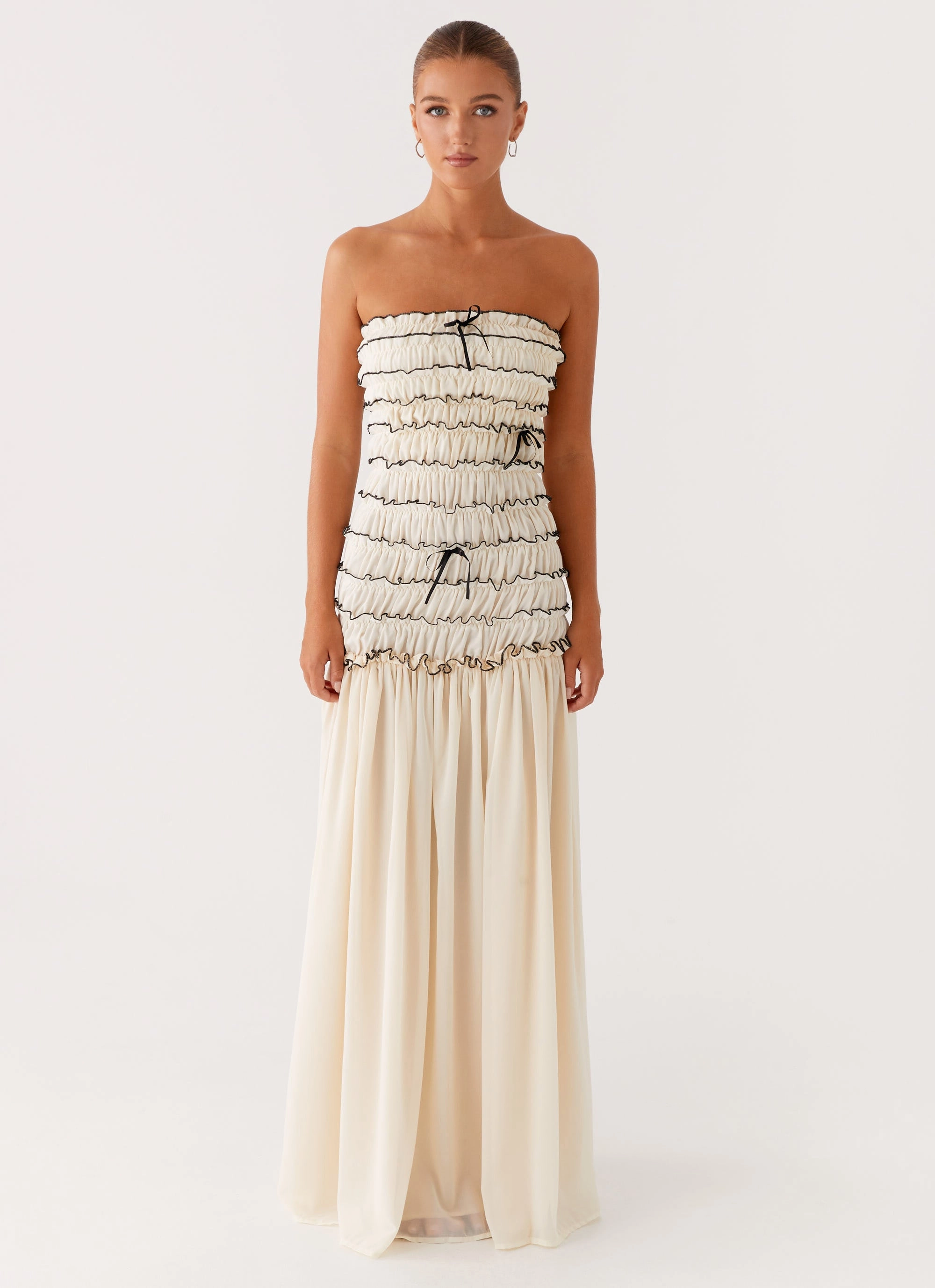Ceremony Ready Relaxed Wear Zariah Maxi Dress - Ivory