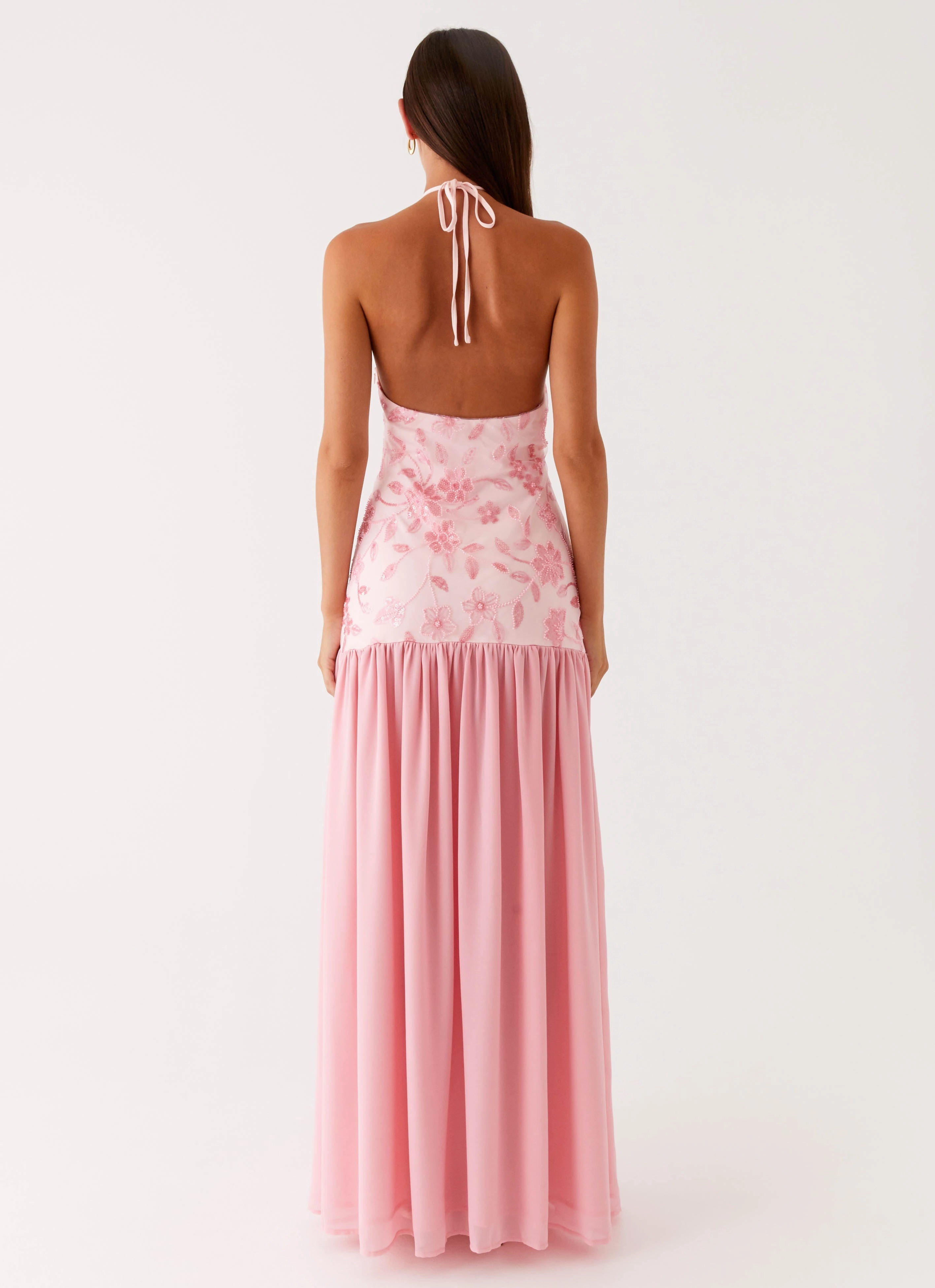 Live Soft Relaxed Wear Janelle Beaded Maxi Dress - Pink