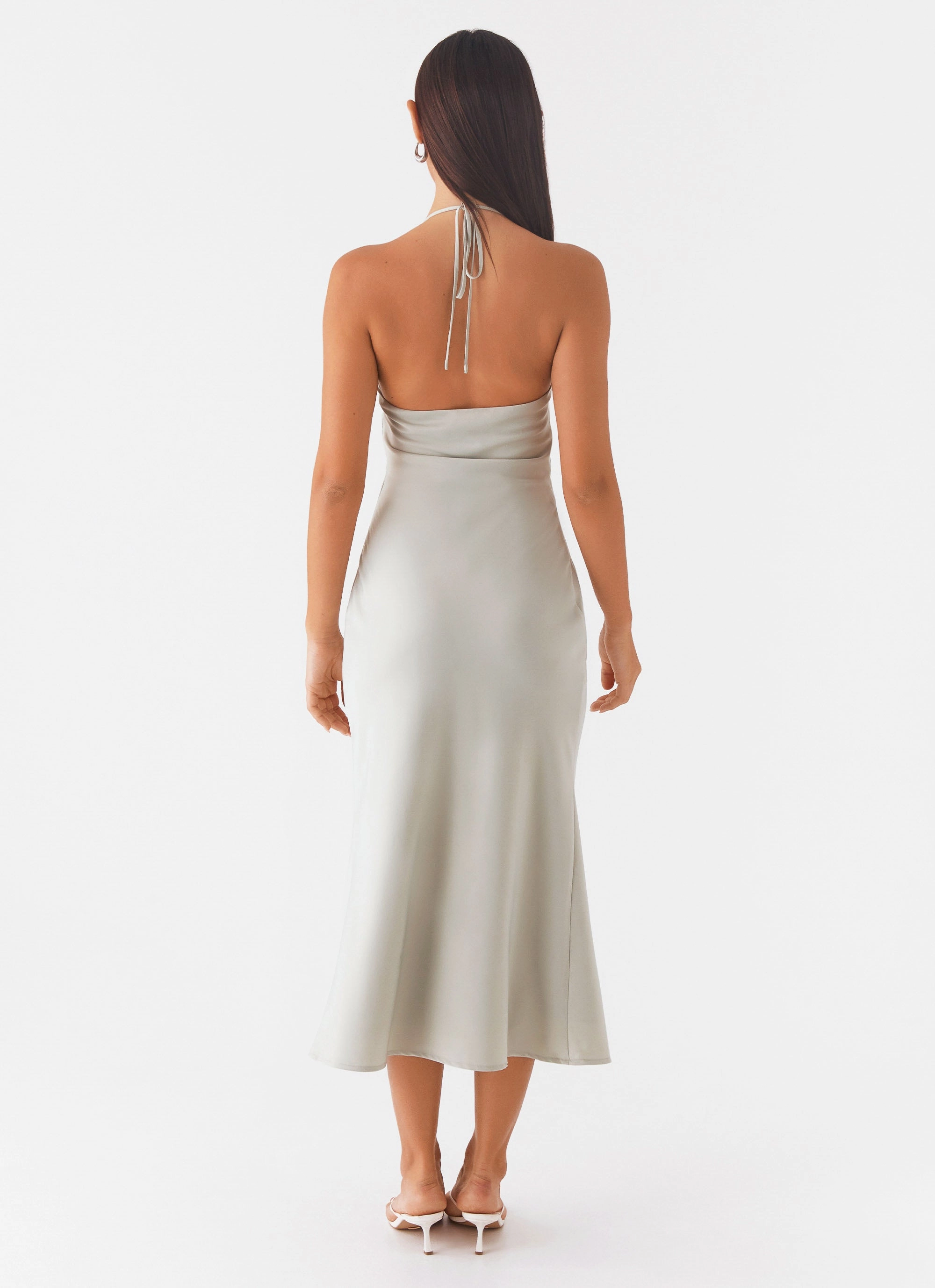 Relaxed Movement High Note Midi Dress - Sage