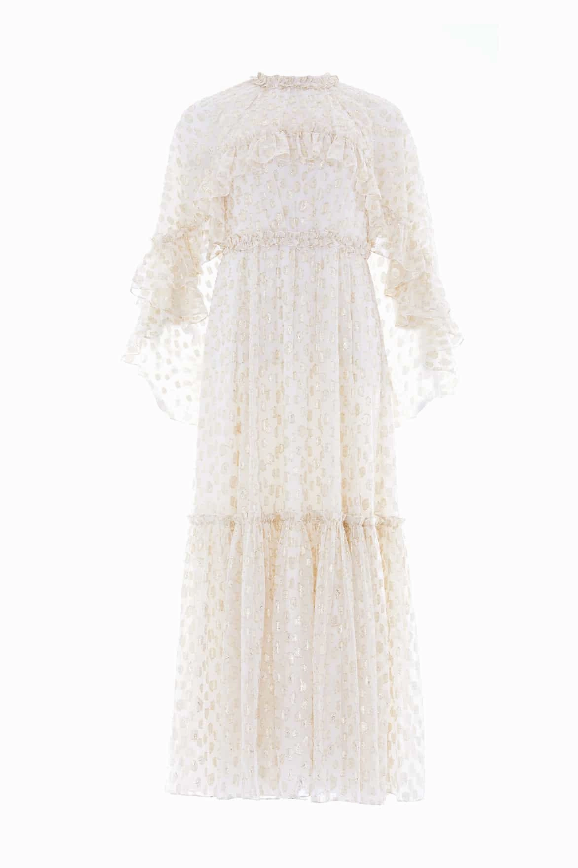 Farm Scene Harper Lurex Cape Ankle Gown