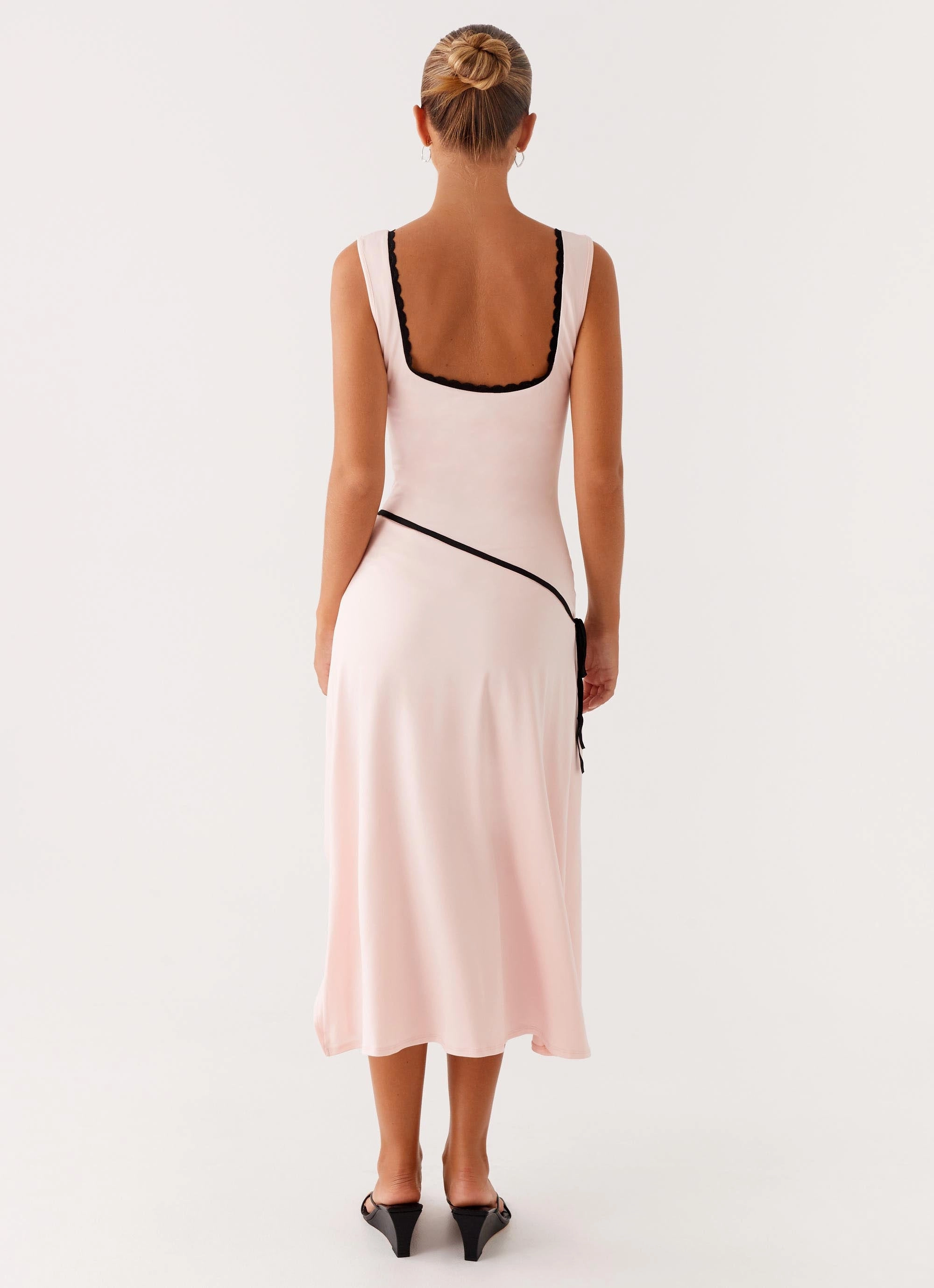 Darlene Midi Dress - Pink Transitional-Wear