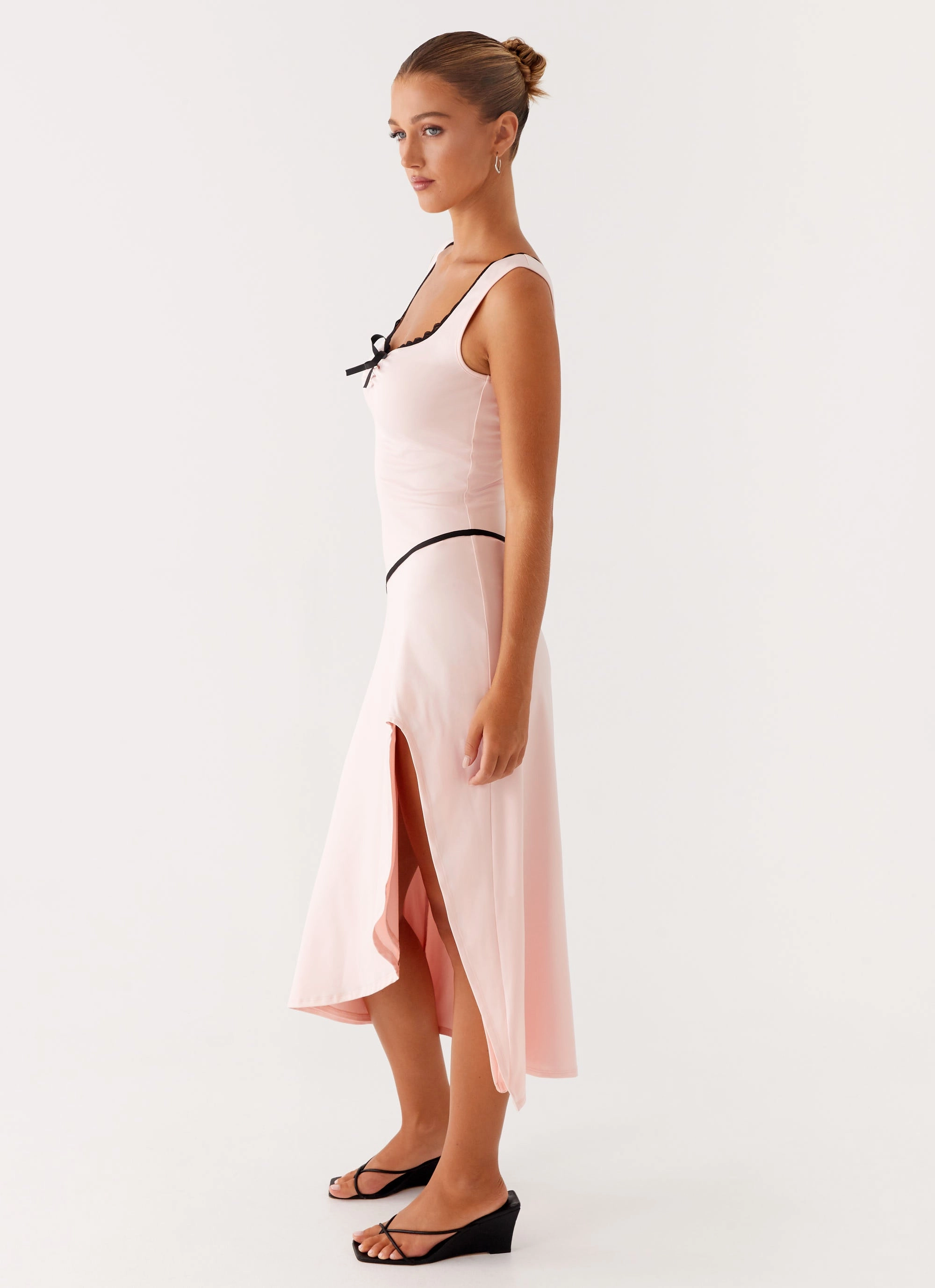 Thermal-Lined Darlene Midi Dress - Pink