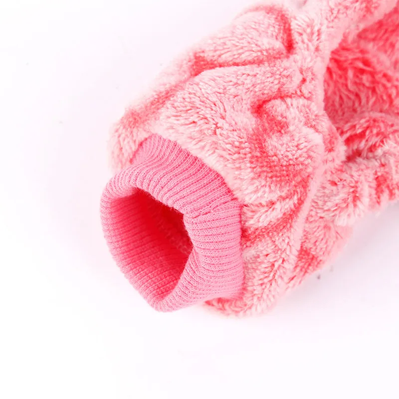 Fleece Cute Heart Pattern Pet Jumpsuit