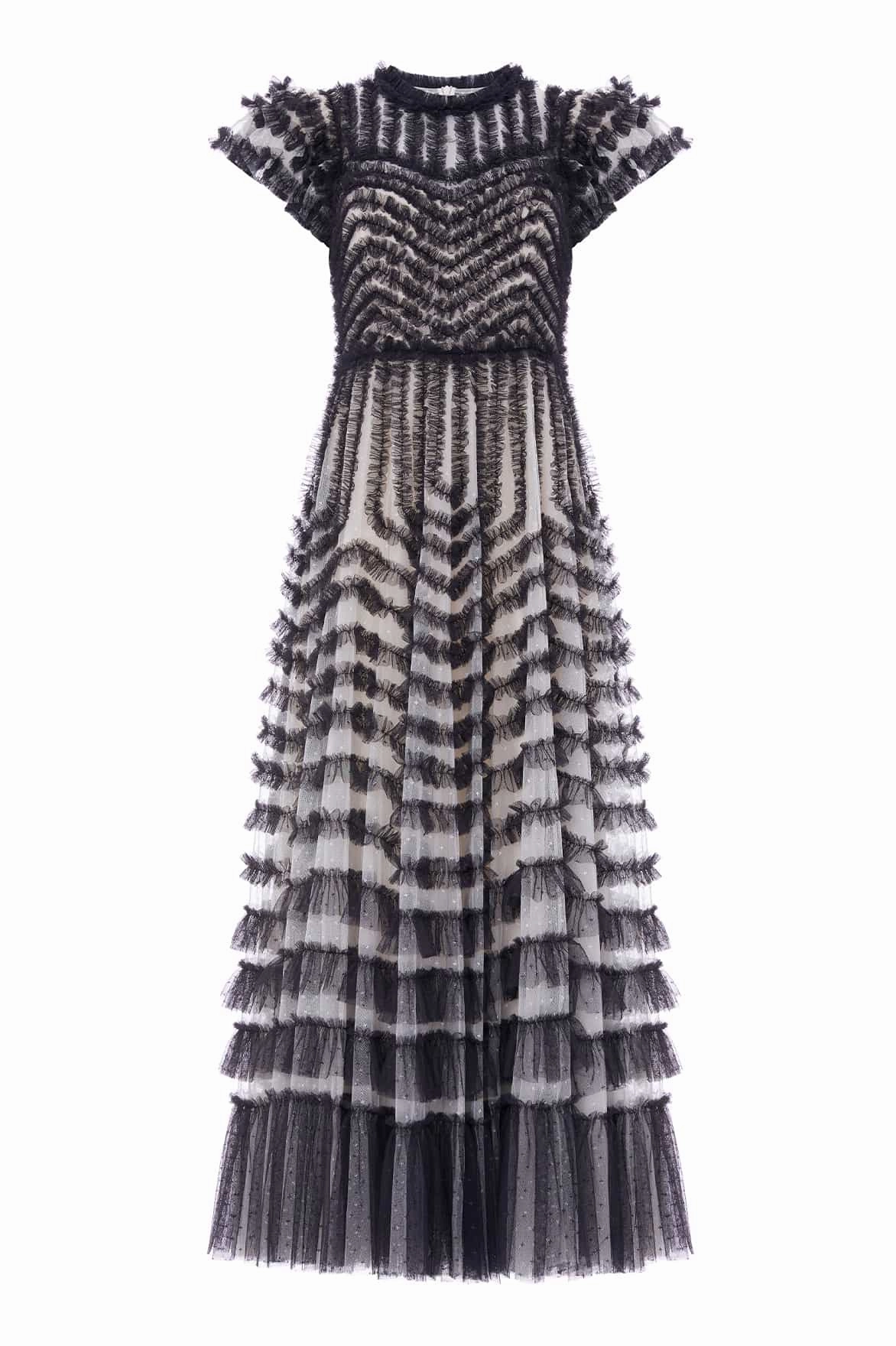 La Vie En Rose Round Neck Short Sleeve Gown Daily Confidence