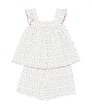 Floral Woven Pajamas Set