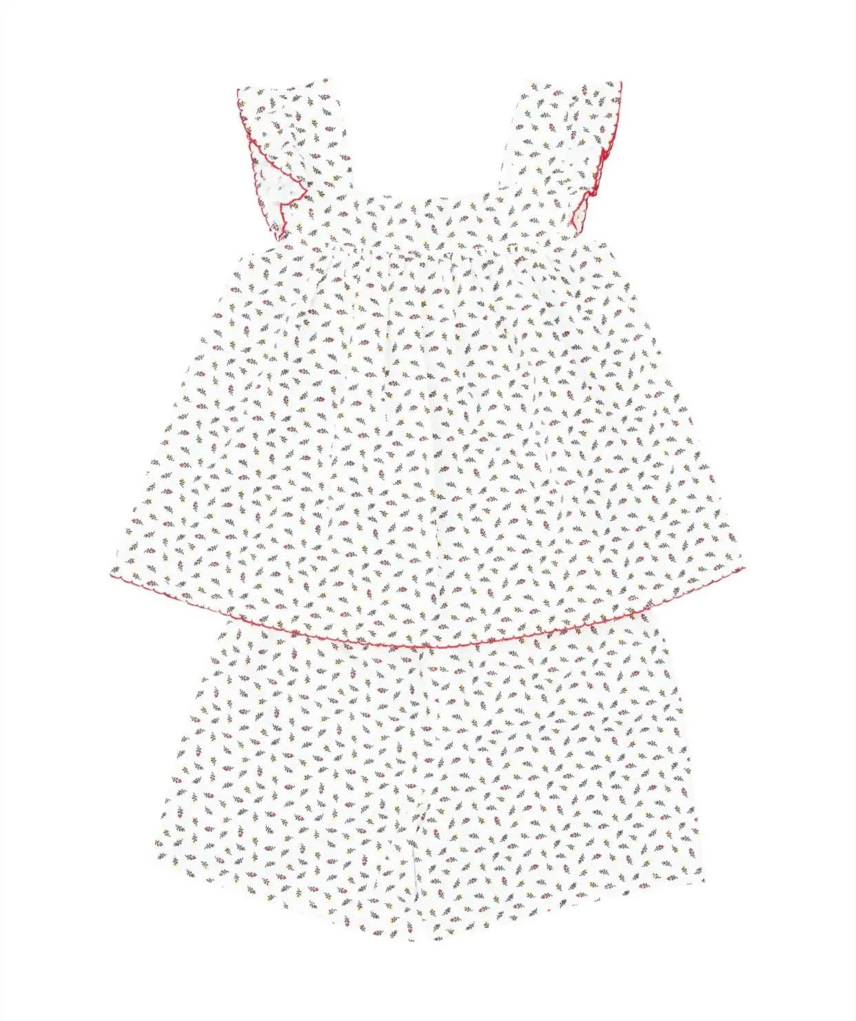 Floral Woven Pajamas Set