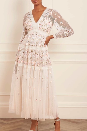 Garland Ribbon Ankle Gown Timeless Beauty