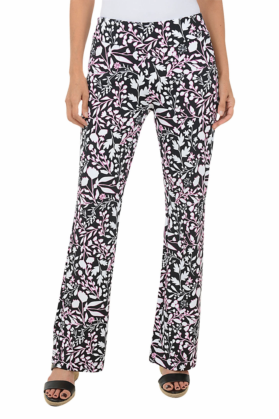 Floral Stencil UPF50  Pull-On Pant Chilly Day Comfort