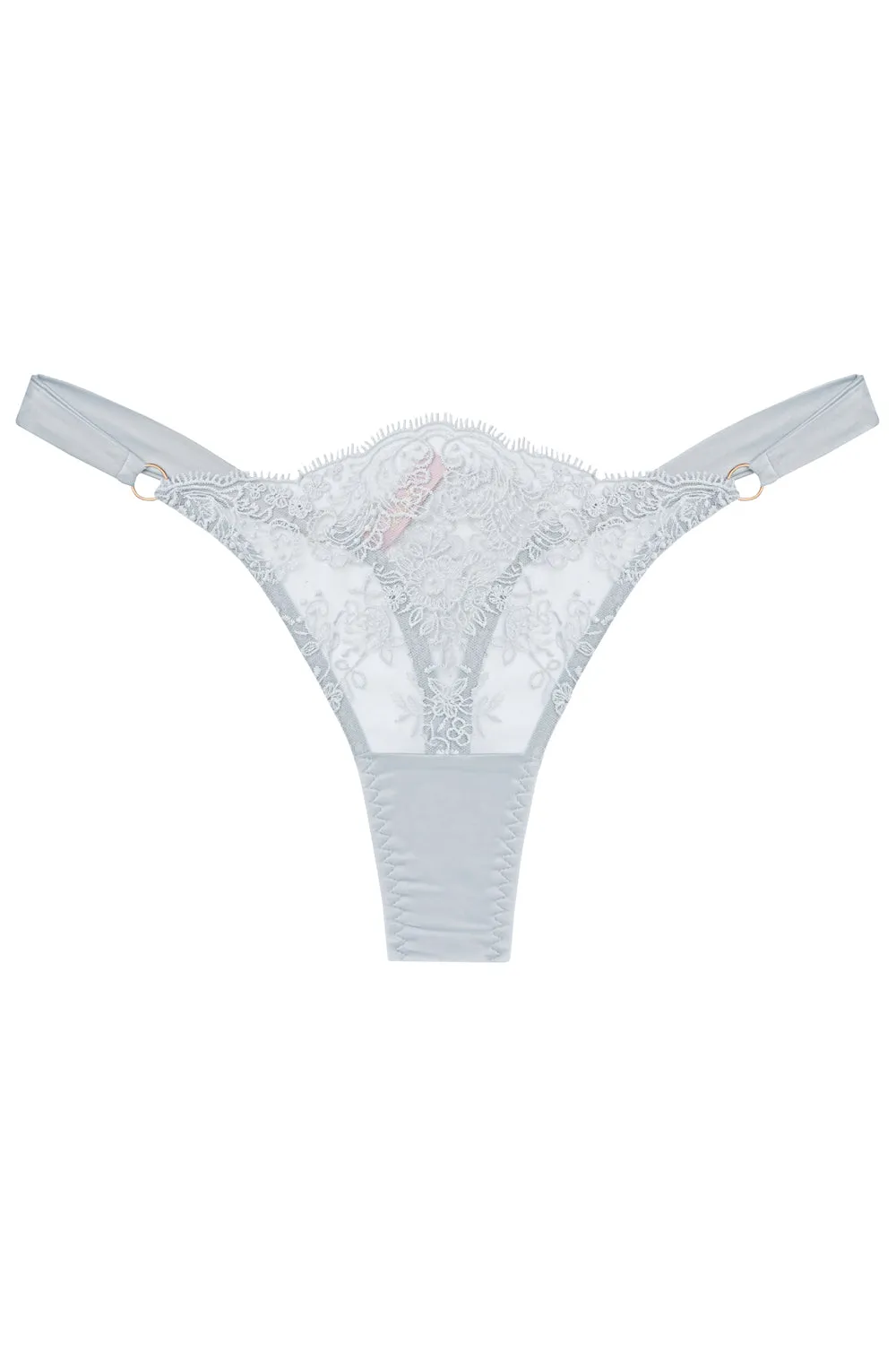 Flore Gris thongs