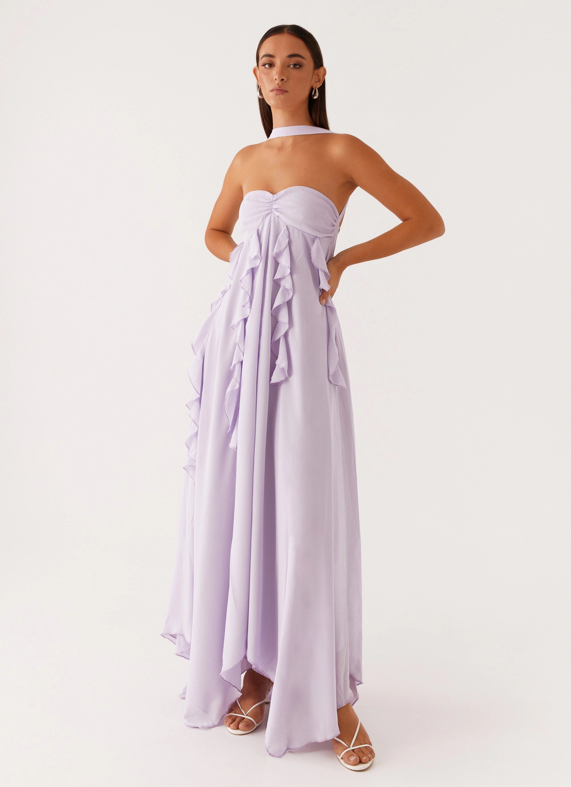 Gentle Shine Euro Ease Florence Maxi Dress - Lilac