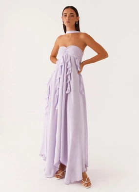 Gentle Shine Euro Ease Florence Maxi Dress - Lilac