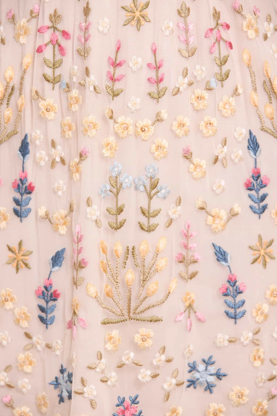 Flowerbed Embroidery Mini Dress Flexible Mood Low Maintenance