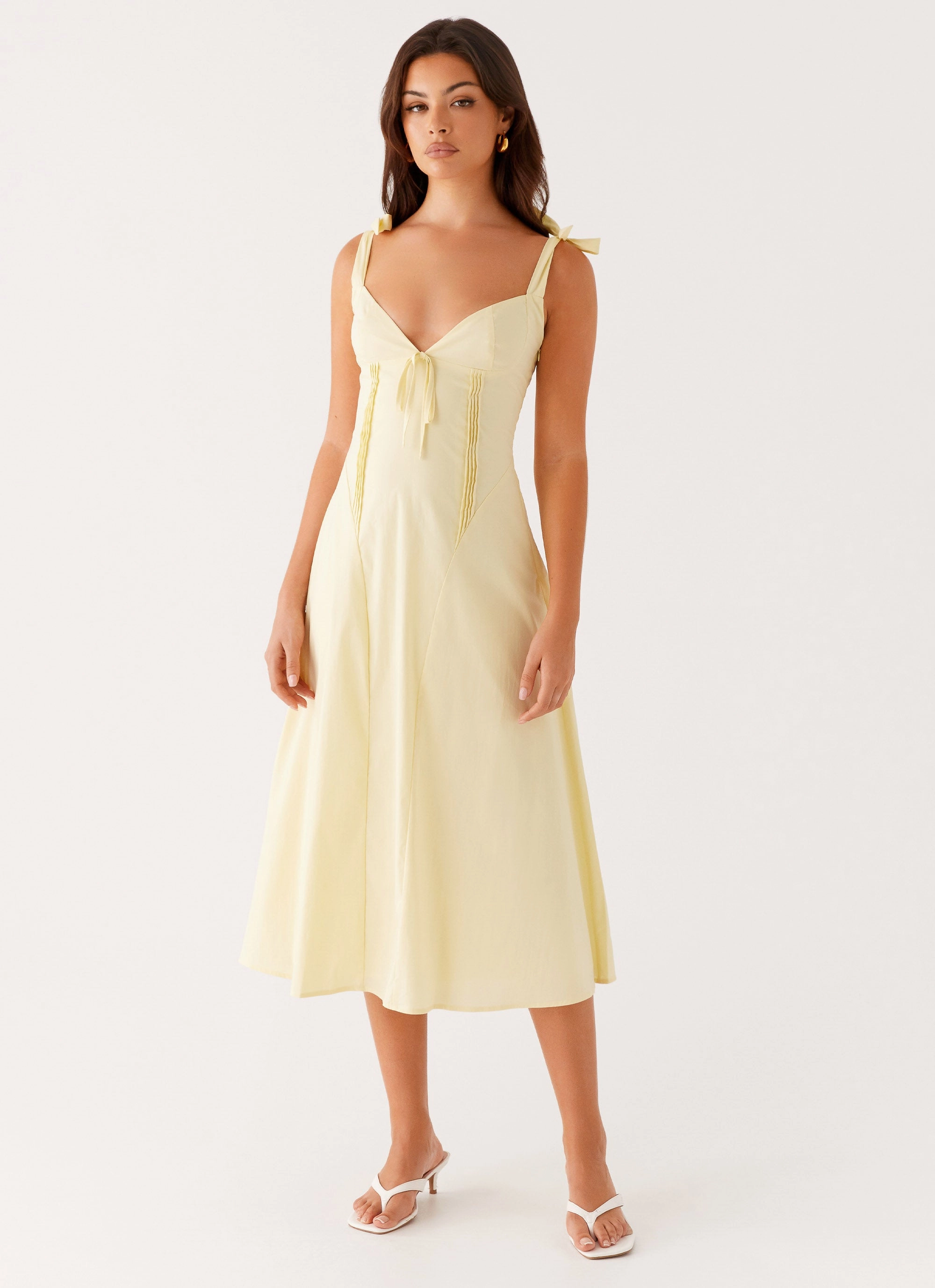 Adela Midi Dress - Yellow Lounge Vibes Gift-Worthy