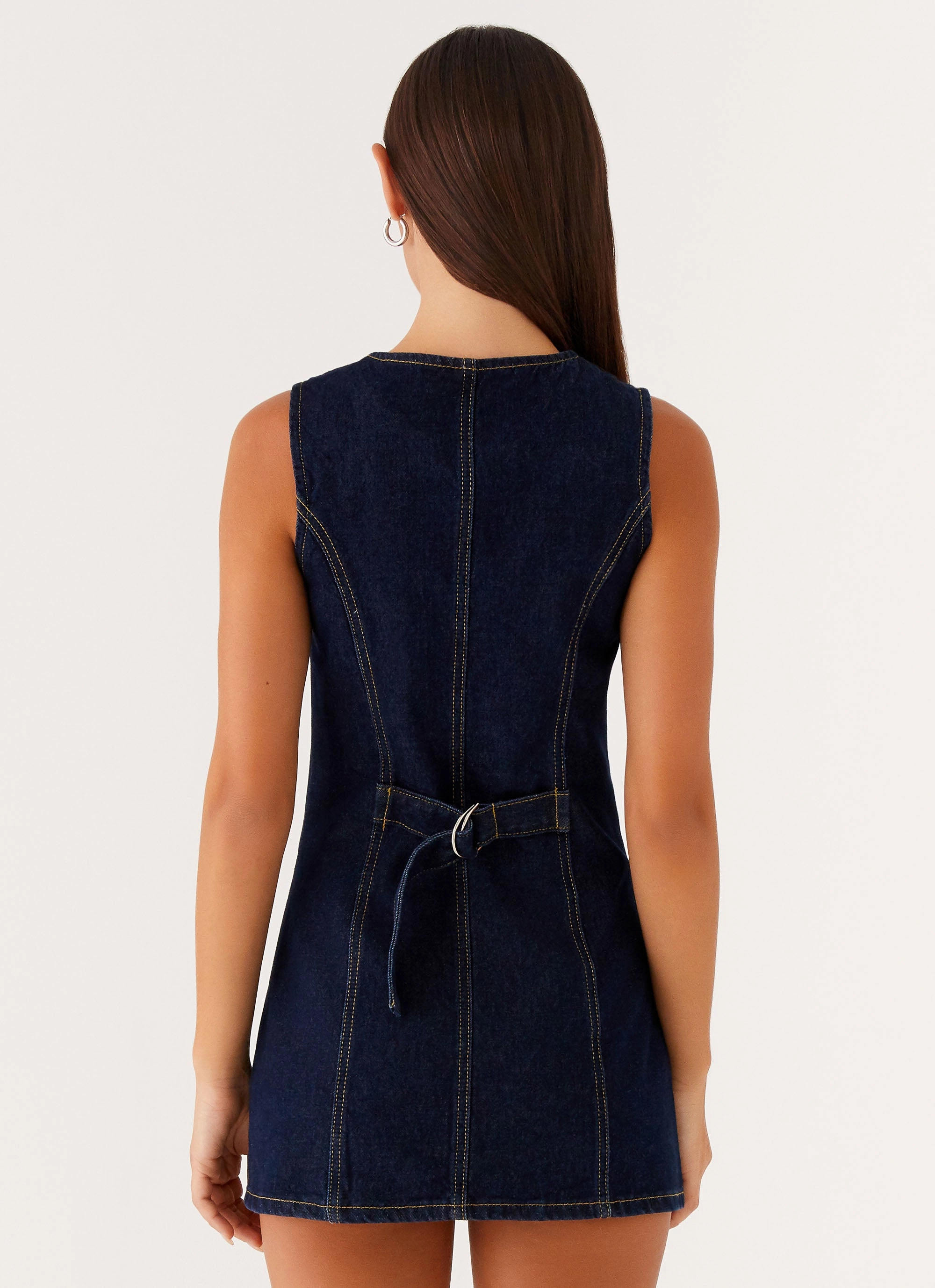 Stream Cut Graceful Ease Dolton Mini Dress - Indigo