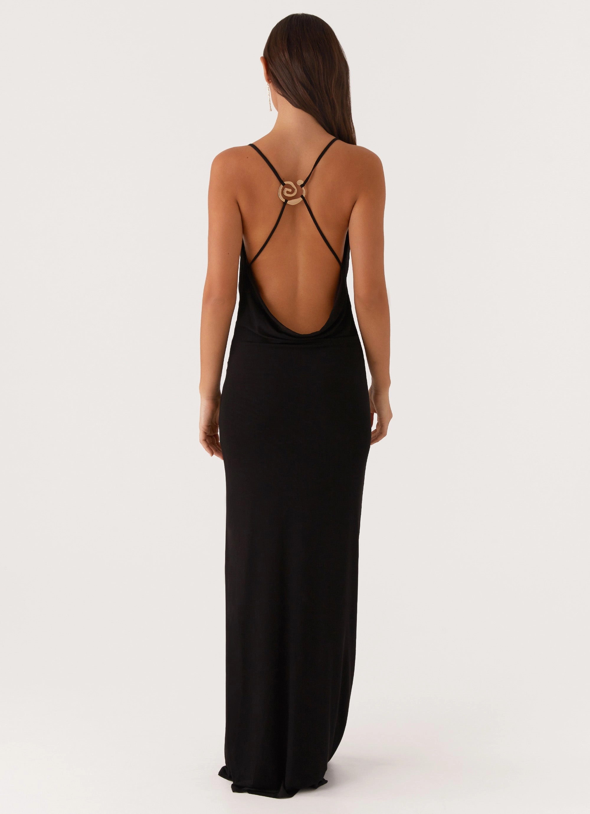 Game Player Maxi Dress - Black Cozy Vibes