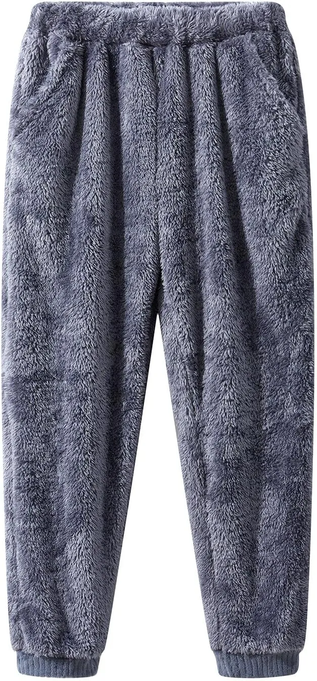 Fluffy Pajamas For Women Set Winter Warm Fleece Fuzzy Top And Pant Lounge Set 2 Piece Sherpa Sleepwear Pjs With Scarf