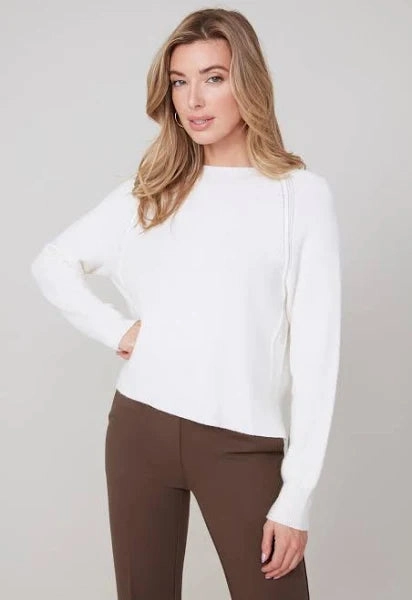 Renuar Super Soft Creme Knit Sweater Biodegradable Fiber Composition