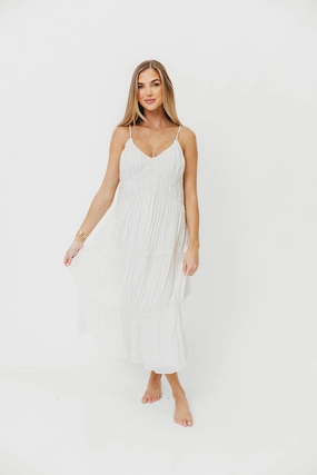 The Kendra Midi Dress in Cream *Final-Sale* Urban Ready
