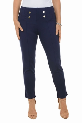Naval Button Seamed Legging Relaxed Vibe Active Comfort