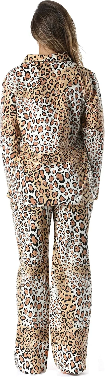 #followme Printed Flannel Button Front PJ Pant Set