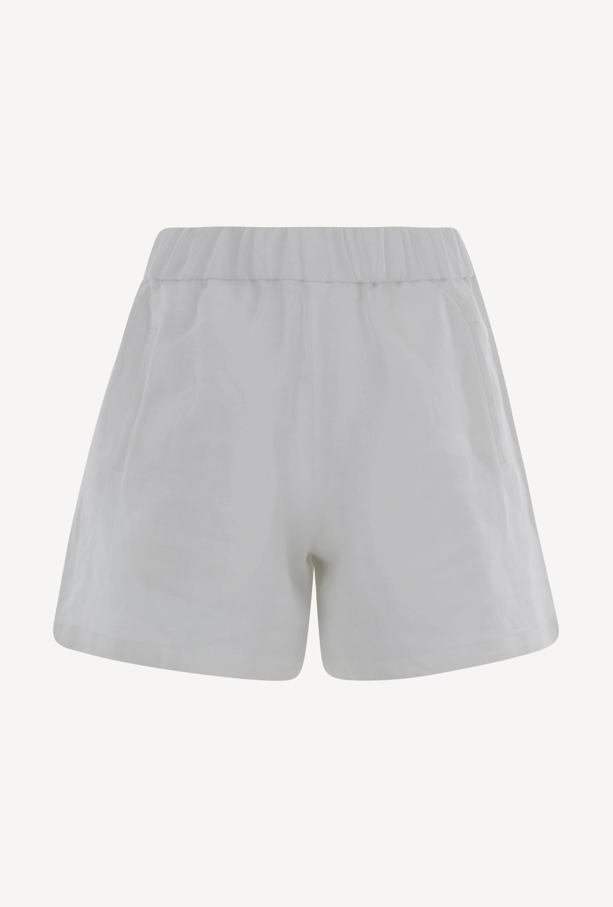 Fan gear White Linen Culotte Shorts