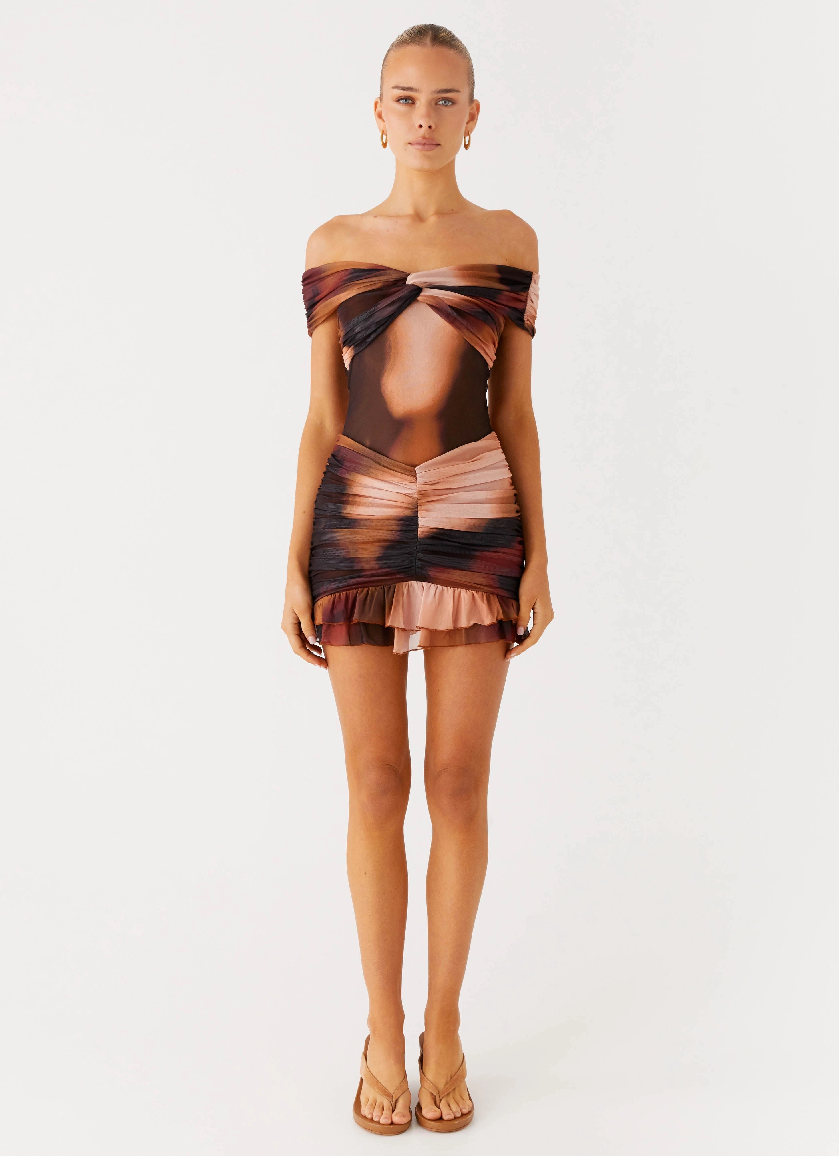 Frances Mini Dress - Black Gradient Silky Mood