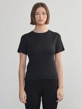 SHORT SLEEVE RIB TEE OversizedFit AllDayComfort