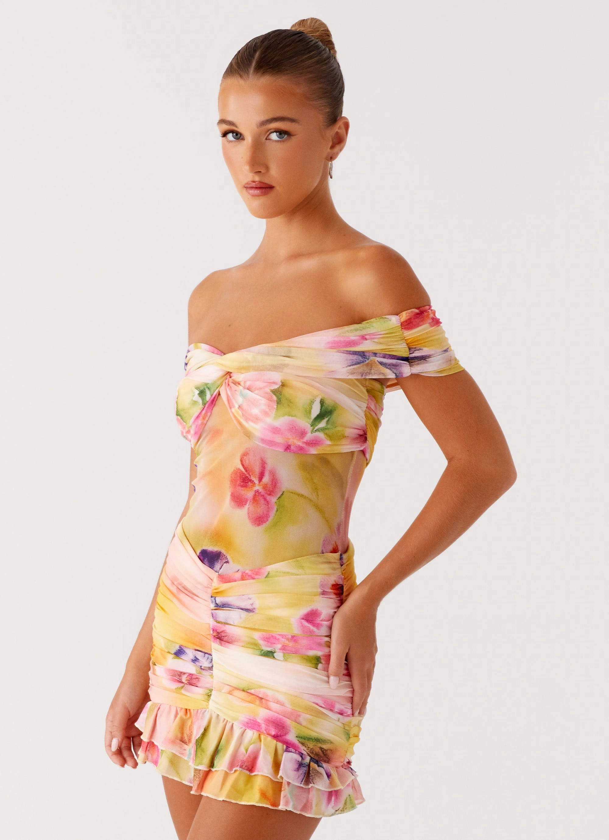 Relaxed Fit Look Frances Mini Dress - Sunburst Floral