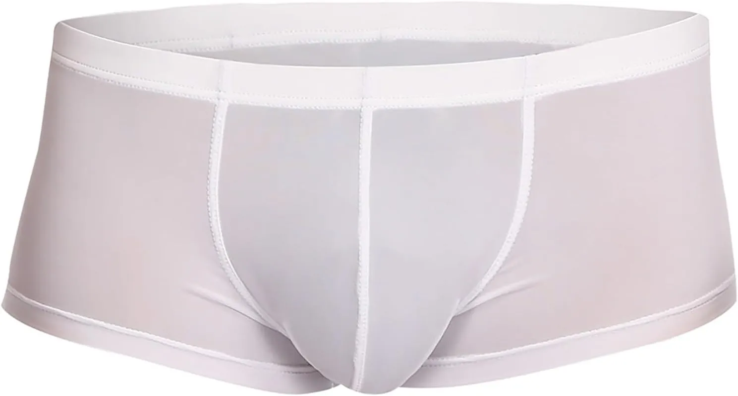 Franterd Boxer Briefs Underwear for Men Low Rise Sport Elastic Bikini Panties Mens Soft Stretch Seamless Briefs