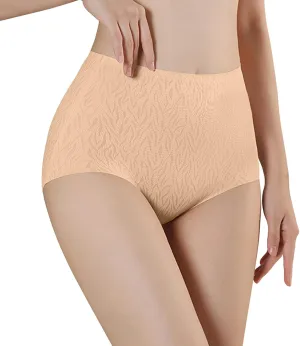 Franterd High Waist Seamless Underwear for Women Full Coverage Brief No Show Panties Sexy Comfortable Ladies Bikini Underwear
