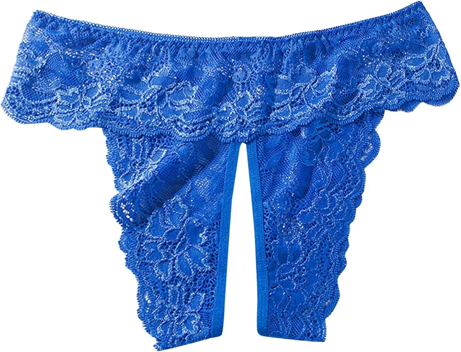 Franterd Sexy Panties for Women Lace Briefs Hollow Out Stretch Underwear, Womens Plus Size Thong Scallop Trim Thongs Briefs